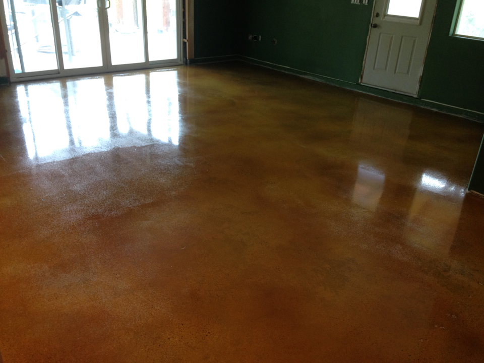 Stained Concrete - After
