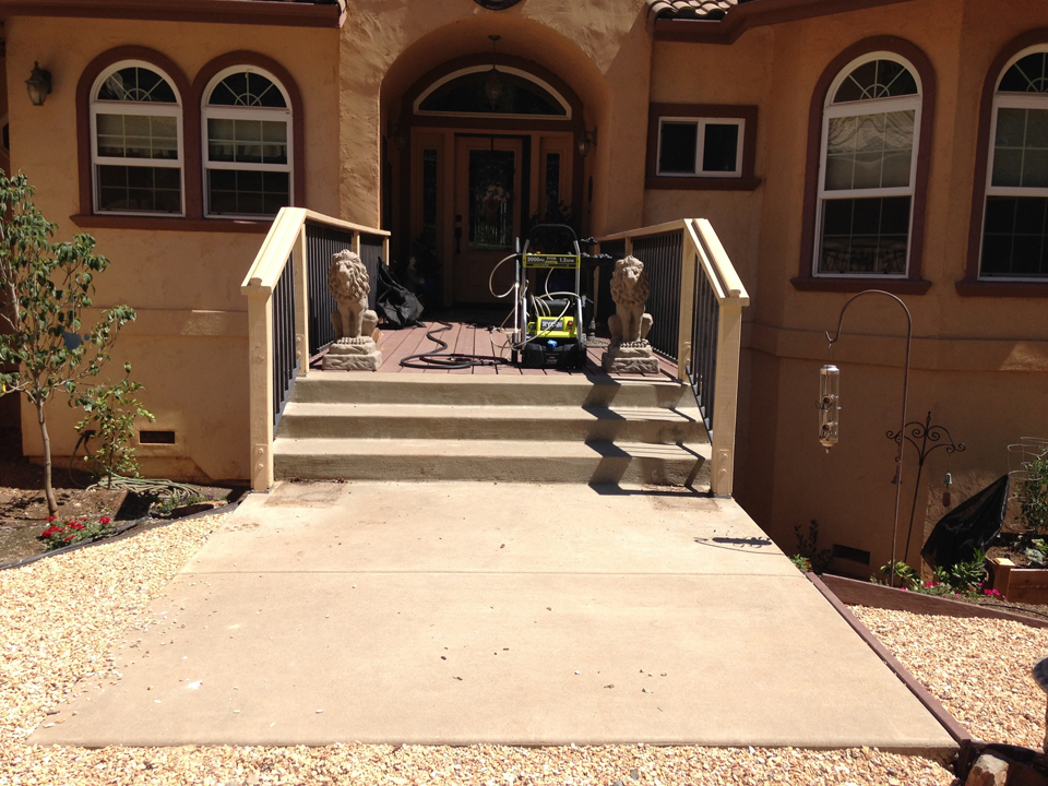 Decorative Concrete Staining Before