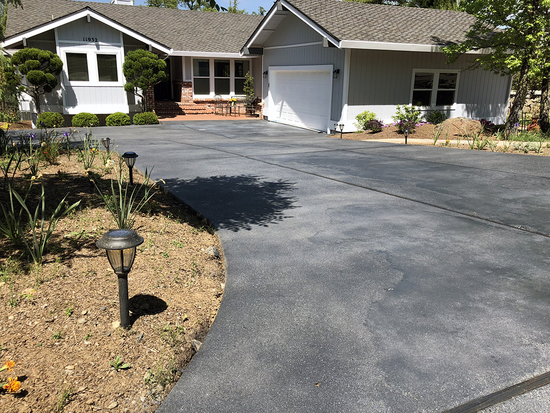 Stained Concrete Driveway - After