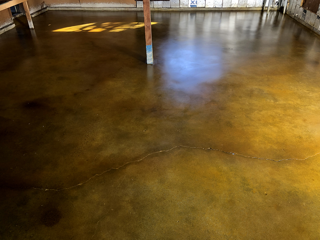 Garage Floor Stain Polish - After