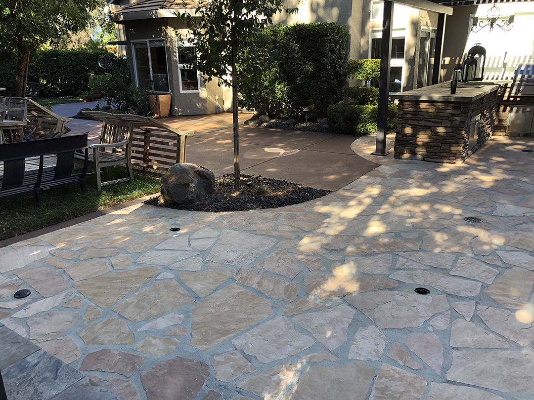 Natural Stone Concrete Deck Stain - After
