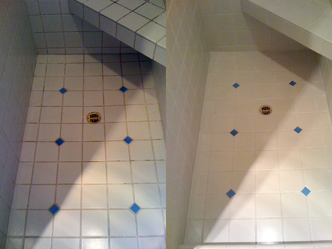 Grout Color Sealing - Before-After
